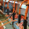 001-1. sii-4x1x70-4x1-ft Halogen free 400Hz ground power cable with 4x1mm2 control wires for aircraft GPU systems
