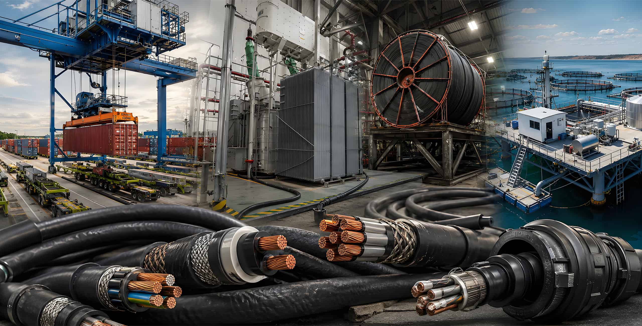 Industrial cable solutions for factory and heavy equipment applications
