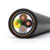 Cross section of screened PUR-C-HF festoon cable for crane and drag chain systems