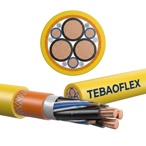 Symmetrical 400Hz Power Cable Yellow symmetrical 400Hz power cable with PUR sheath for aviation retrievers