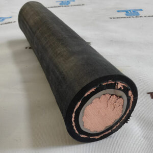 RFOU marine and offshore cable product view with black sheath