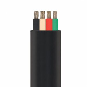 Four conductor flat Type W mining cable 600/2000V