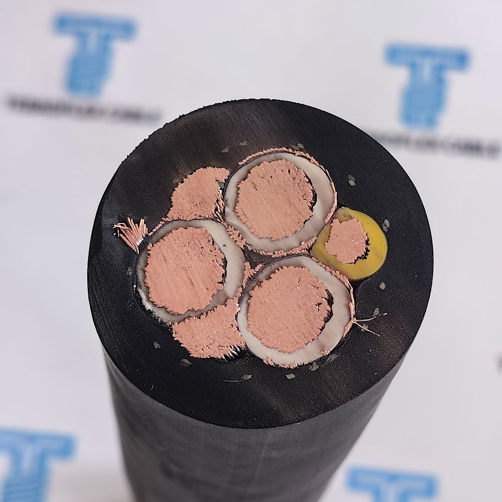 SHD-GC cable cross section with shield, grounding and ground-check conductor
