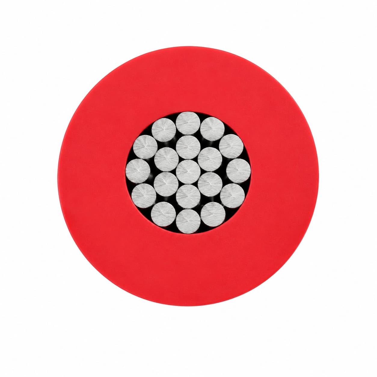 SIA and SIAF silicone cable cross section for heat resistant fixed wiring