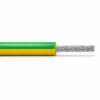 SiF Silicone 180 single core cable with tinned copper conductor and green yellow silicone insulation