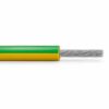 SiF Silicone 180 single core cable with tinned copper conductor and green yellow silicone insulation