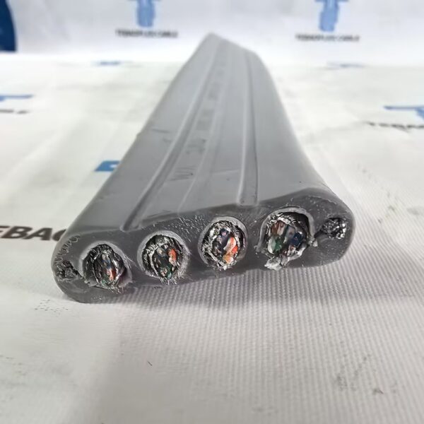 Elevator Traveling Cable CAT6 with four Ethernet cable elements