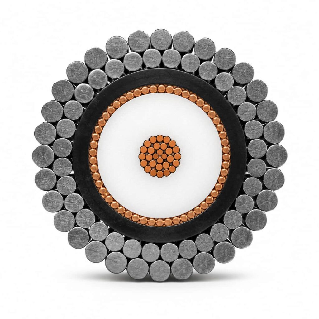 50 Ohm High-Voltage Coaxial Armoured Tow Cable | TEBAOFLEX