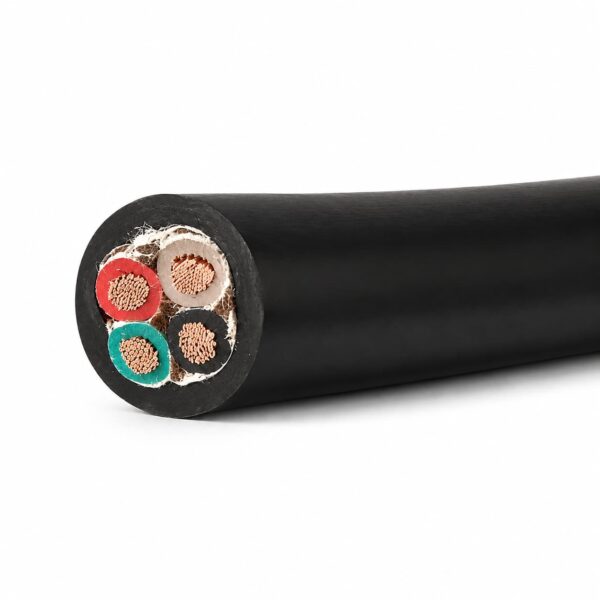 SOOW 600V flexible portable power cable with heavy-duty rubber jacket