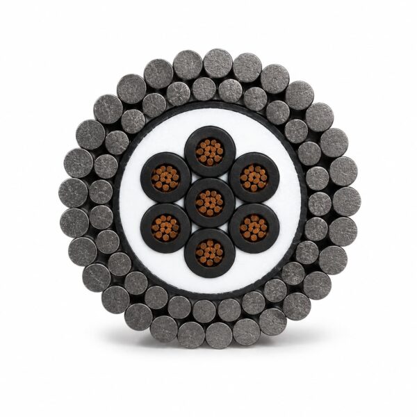 Armoured Underwater Instrumentation Cable (1) Armoured Underwater Instrumentation Cable – outer sheath and armour detail
