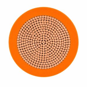 FHL2G EV powertrain cable cross-section showing fine-stranded copper conductor and orange insulation