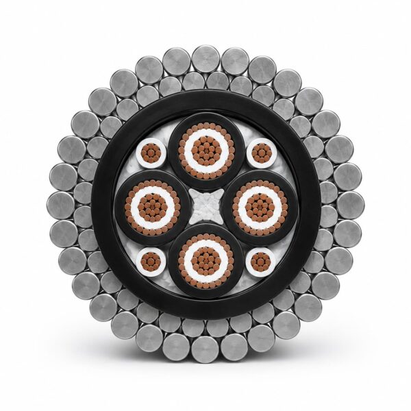 Hybrid Coaxial Tow Cable (2) Hybrid Coaxial Power & Signal Tow Cable – cable profile