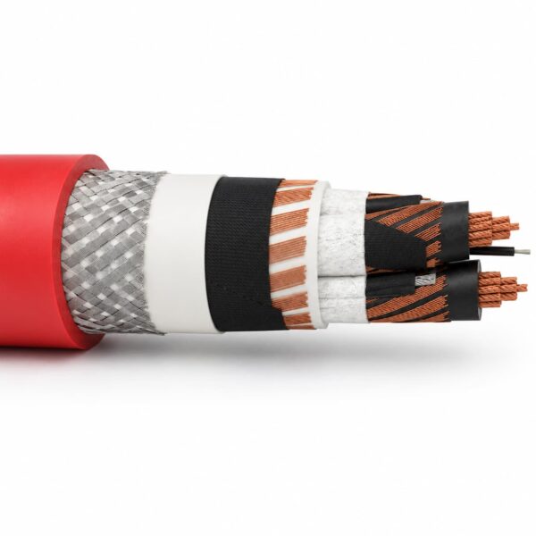(N)3GHSSHCH cable (2) (N)3GHSSHCH LSZH mining cable with red HFFR sheath