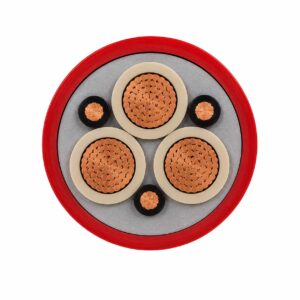 (N)TSCGEWOEU medium voltage crane reeling cable with optional fibre optics