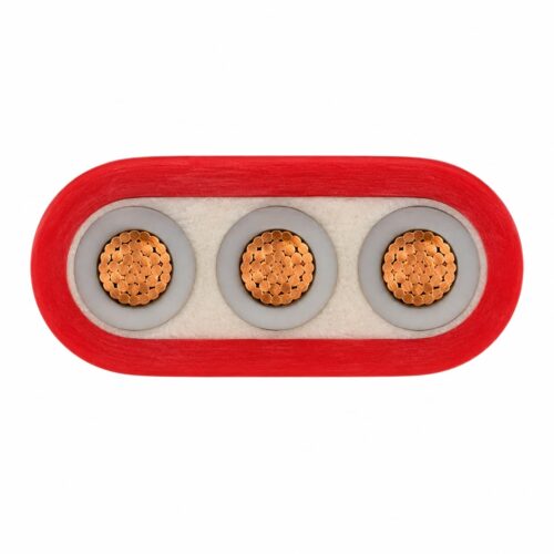 NTSFLCGEWOEU medium voltage flat reeling cable with optional fibre optics