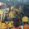 Mining reeling cable used with underground drilling equipment