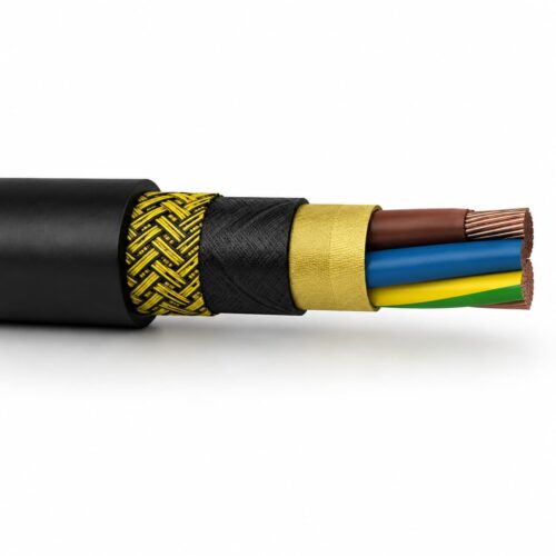 NSHTOEU 0.6/1kV LHD Mining Reeling Cable NSHTOEU LHD mining reeling cable cross section with anti-torsion braid