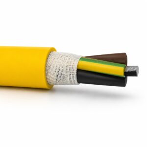(N)SHTÖU 0.6/1kV rubber reeling cable with tinned copper cores and anti-torsion textile braid