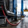 Ntmcgcw11Y Port Crane Energy Chain Application (N)TMCGCW11Y medium voltage cable installed on a port crane energy chain