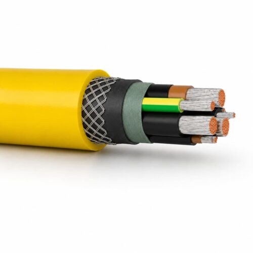 NTSWOEU 0.6/1kV E-Loader Mining Cable NTSWOEU e-loader mining cable with rubber sheath and pilot cores
