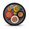 Tf Sub Pump Cable Multicore Control Cores TF-SUB multicore submersible pump cable cross section with flexible copper conductors and control cores
