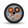 Vfd Submersible Pump Cable Screened Section VFD submersible pump cable cross section with screened power cores and integrated control cable element