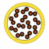 400Hz Drag Chain Control Cable Cross-Section 400Hz drag chain control cable cross-section showing paired 1.5 mm² control cores