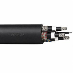 Type 440 mining cable overall view with black outer sheath