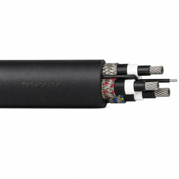 Type 440 Main Product Image Type 440 mining cable overall view with black outer sheath