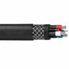 Type 441 screened mining cable overall view with black outer sheath