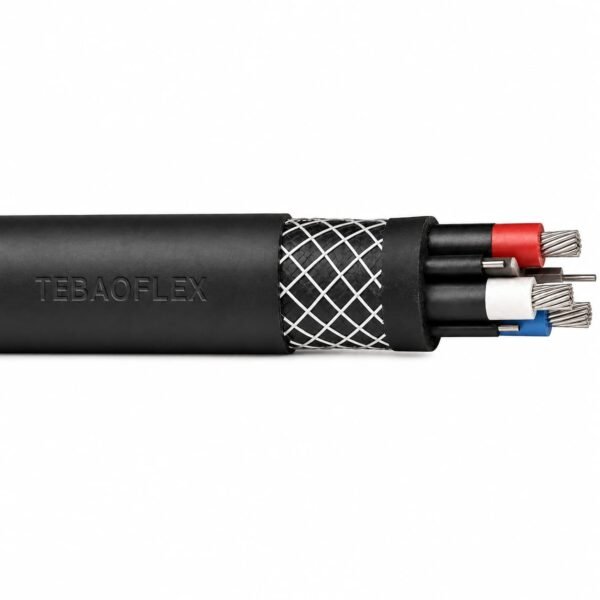 Type 450 Main Product Image Type 450 mining cable overall view with black outer sheath