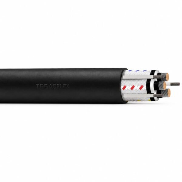 Type 451 Main Product Image Type 451 mining cable overall view with black outer sheath