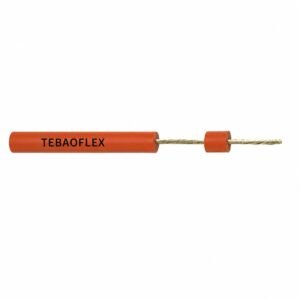7/10 kV silicone ignition cable with red silicone insulation and exposed tinned copper conductor