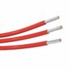 PFA wire PFA hook up wire in red insulation with TEBAOFLEX marking and exposed stranded plated copper conductors