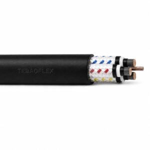 Type 409 mining cable overall view with black outer sheath
