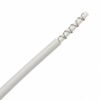 UL 3590 UL 3590 silicone heating wire stripped back to show the resistance alloy filament spirally wound around a braided glass fibre core