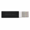 KYFLCY EMC Flat Festoon Cable Main Image KYFLCY EMC Flat Festoon Cable square overall view with black outer sheath