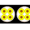 KYFLTFCY 300/500 V EMC Flat Festoon Cable with Suspension Element Cross-Section KYFLTFCY 300/500 V EMC Flat Festoon Cable with Suspension Element cross-section showing the supplied cable construction