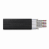 KYFLTFCY 300/500 V EMC Flat Festoon Cable with Suspension Element Main Image KYFLTFCY 300/500 V EMC Flat Festoon Cable with Suspension Element square overall view with black outer sheath