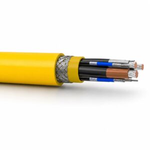 NSSHCGEOEU cable cutaway showing power, pilot, monitoring and reinforced layers
