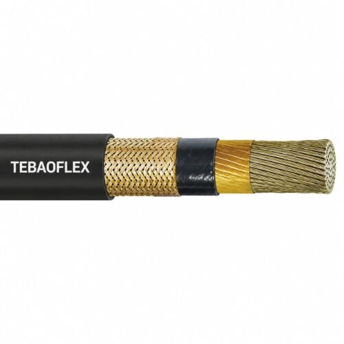 Type P 1C armored and sheathed cable with exposed metallic braid armour