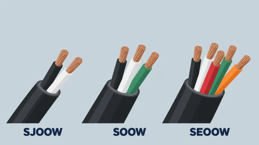 SOOW a SJOOW a SEOOW: znaczenie liter i wybór przewodu