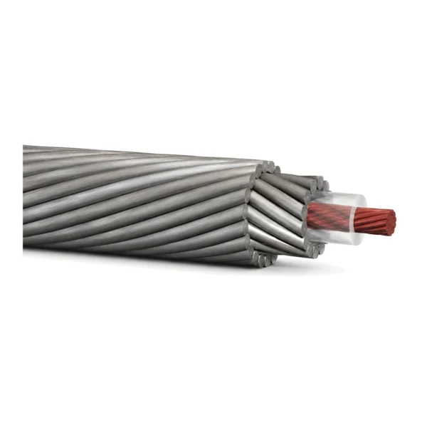 Monoconductor wireline cable main cutaway Monoconductor wireline cable cutaway showing copper conductor, insulation and contra-helical inner and outer steel armour