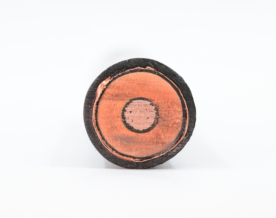 Type MV-105 15/35 kV EPR distribution cable construction cross-section showing the conductor and layers