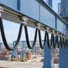 (N)GRDGCGOEU-J Festoon Cable Application (N)GRDGCGOEU-J screened festoon cable used on a gantry crane cable-trolley system