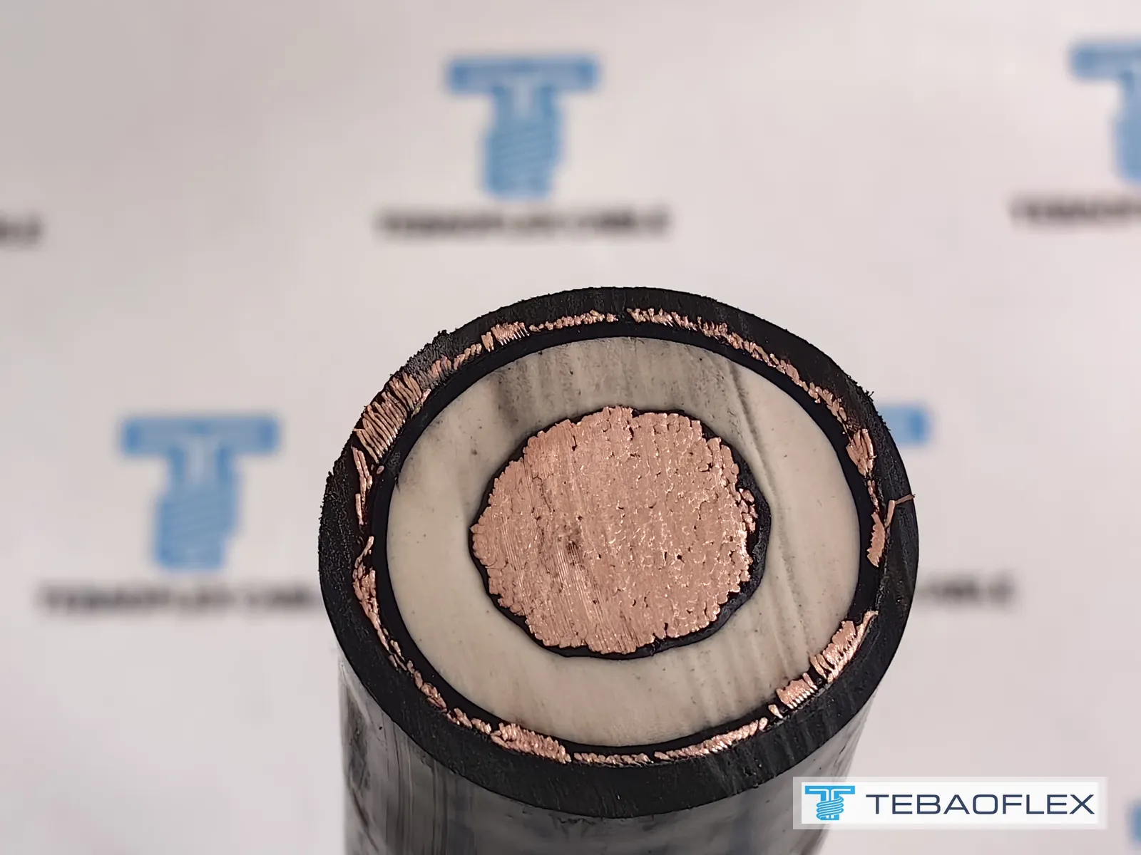 Cross-section of finished 12/20 kV (N)TMCGCW11Y cable with tinned Class 5 conductor