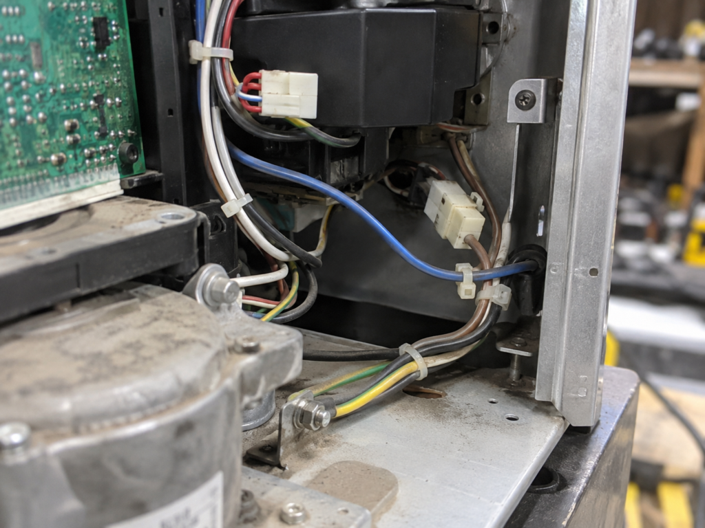 Illustrative UL 3232 insulated lead routed inside industrial equipment