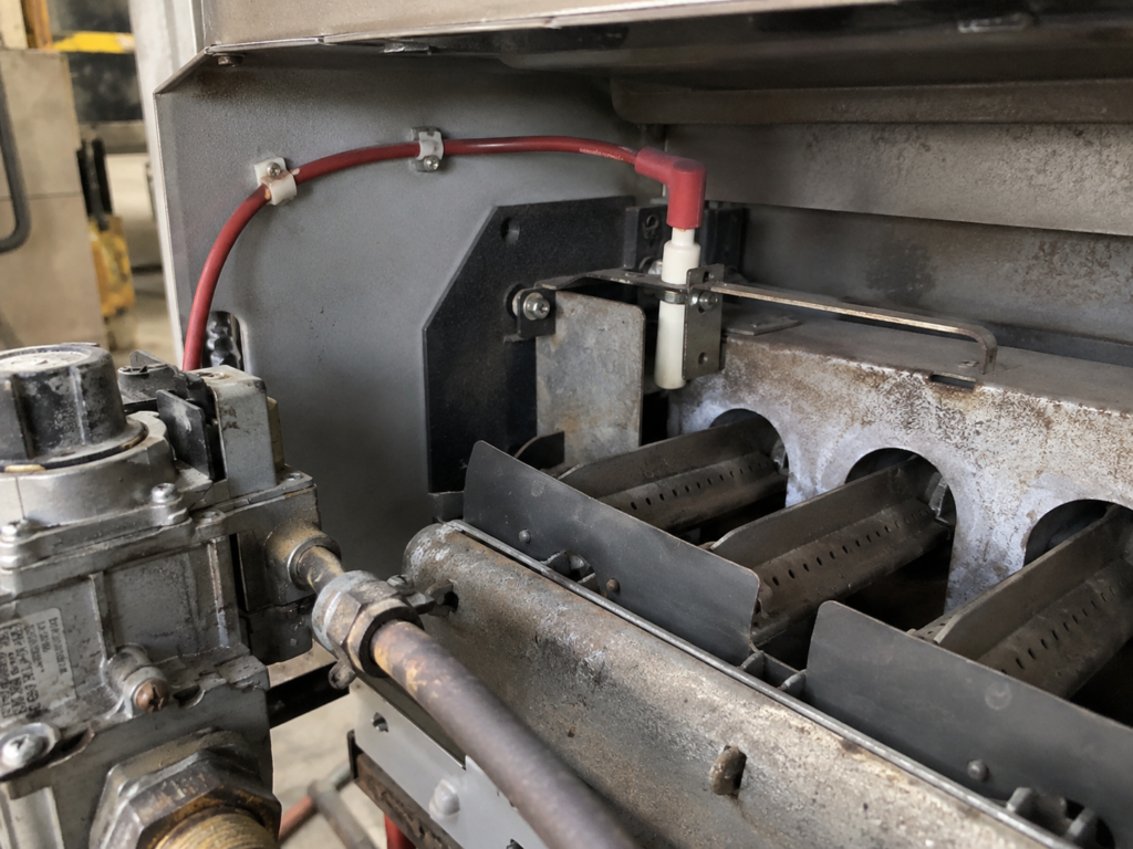Illustrative UL 3257 insulated lead routed inside industrial equipment
