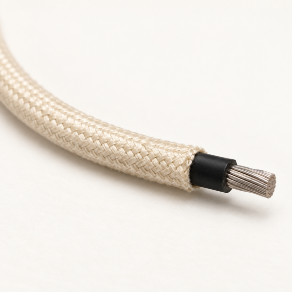 UL 3645 illustrative product image Illustrative UL 3645 single-core high-temperature wire product view