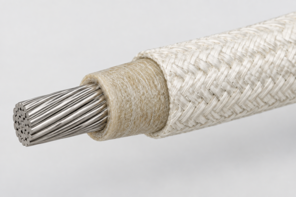 UL 5334 / UL 5335 construction illustration Illustrative UL 5334 / UL 5335 single-core conductor and insulation construction cutaway